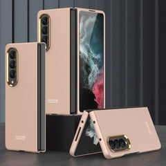 GKK Ultra-thin Electroplating Lens Frame Phone Case, For Samsung Galaxy Z Fold4