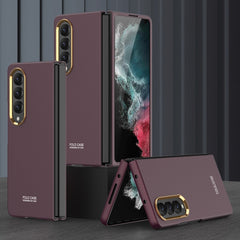 GKK Ultra-thin Electroplating Lens Frame Phone Case, For Samsung Galaxy Z Fold4