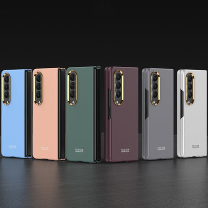 GKK Ultra-thin Electroplating Lens Frame Phone Case, For Samsung Galaxy Z Fold4