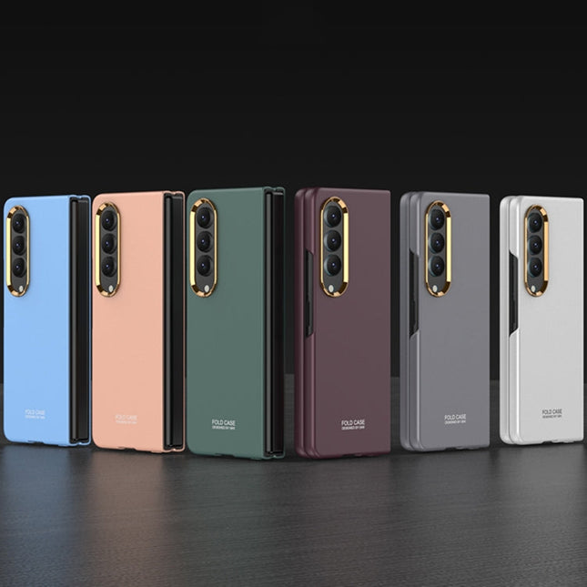 GKK Ultra-thin Electroplating Lens Frame Phone Case, For Samsung Galaxy Z Fold4