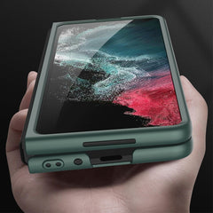 GKK Ultra-thin Electroplating Lens Frame Phone Case, For Samsung Galaxy Z Fold4