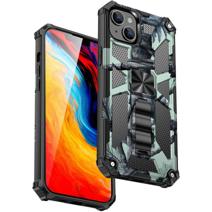 Camouflage Armor Shockproof TPU + PC Magnetic Phone Case