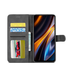 LC.IMEEKE Calf Texture Leather Phone Case, For Xiaomi Poco X4 GT 5G