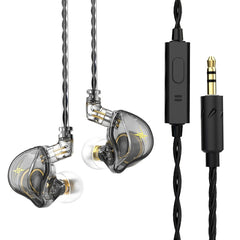 QKZ ZXT Sports In-ear Wired Control Plug HIFI Stereo Stage Monitor Earphone, Standard Version, with Mic