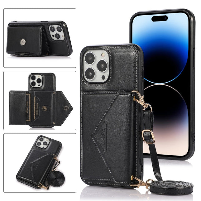 Cross-body Card Bag Phone Case, For iPhone 14 Pro Max, For iPhone 14 Pro, For iPhone 14, For iPhone 14 Plus