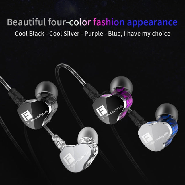 QKZ F910 In-Ear Subwoofer Dual Dynamic Earphone