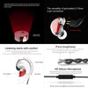 QKZ VK5 In-ear Dynamic Subwoofer Wire-controlled HiFi Sports Earphone with Mic