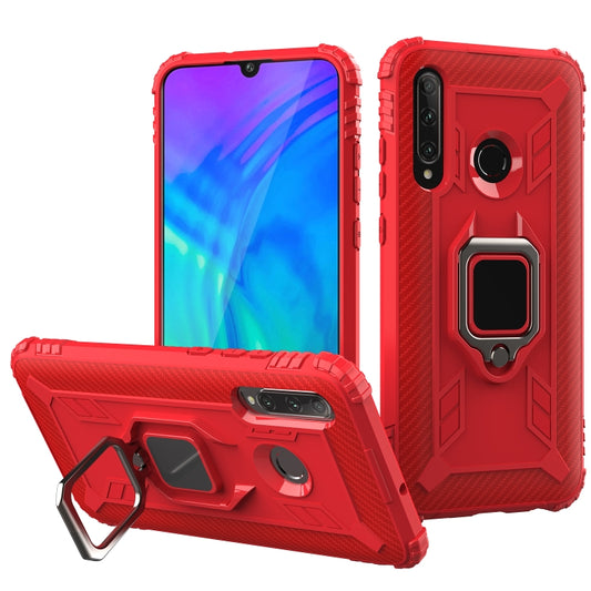 Carbon Fiber Protective Case with 360 Degree Rotating Ring Holder, For Huawei nova 4 Lite, For Huawei P Smart+ 2019, For Huawei Y9 Prime 2019, For Huawei Enjoy 10 Plus, For Huawei nova 6, For Huawei nova 6SE