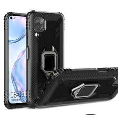 Carbon Fiber Protective Case with 360 Degree Rotating Ring Holder, For Huawei nova 4 Lite, For Huawei P Smart+ 2019, For Huawei Y9 Prime 2019, For Huawei Enjoy 10 Plus, For Huawei nova 6, For Huawei nova 6SE, For Huawei nova 7i, For Huawei P Smart Z