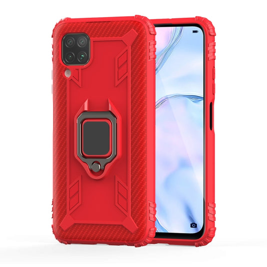 Carbon Fiber Protective Case with 360 Degree Rotating Ring Holder, For Huawei nova 7i, For Huawei P Smart Z, For Huawei Enjoy 9S, For Huawei Honor V30, For Huawei Honor V30 Pro, For Huawei Honor 9X / 9X Pro