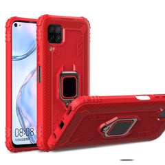 Carbon Fiber Protective Case with 360 Degree Rotating Ring Holder, For Huawei nova 4 Lite, For Huawei P Smart+ 2019, For Huawei Y9 Prime 2019, For Huawei Enjoy 10 Plus, For Huawei nova 6, For Huawei nova 6SE, For Huawei nova 7i, For Huawei P Smart Z