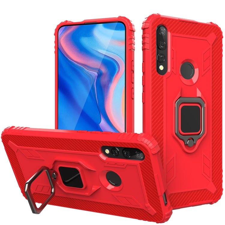 Carbon Fiber Protective Case with 360 Degree Rotating Ring Holder, For Huawei Honor 9X, For Huawei Honor 10i / 20i, For Huawei Honor 20 Lite, For Samsung Galaxy A01, For Samsung Galaxy A10s, For Samsung Galaxy A20s