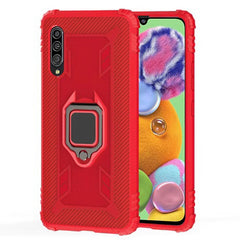 Carbon Fiber Protective Case with 360 Degree Rotating Ring Holder, For Samsung Galaxy A10s, For Samsung Galaxy A20s, For Samsung Galaxy A21 (European Version), For Samsung Galaxy A40, For Samsung Galaxy A70, For Samsung Galaxy A70s