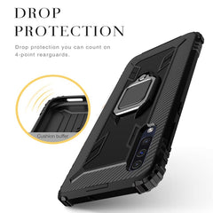 Carbon Fiber Protective Case with 360 Degree Rotating Ring Holder, For Samsung Galaxy A50s