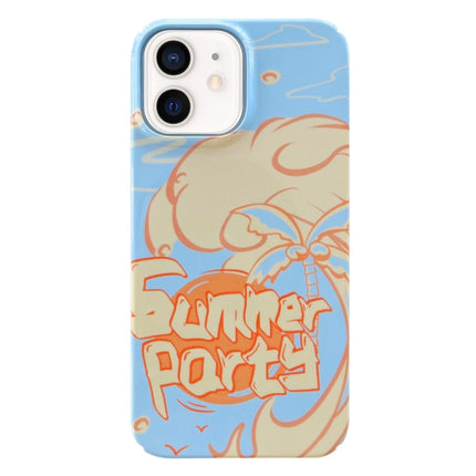 Painted Pattern PC Phone Case, For iPhone 13 Pro Max, For iPhone 12