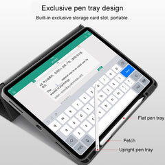 Mutural YASHI Series Ultra-thin TPU + PU Horizontal Flip Leather Case with Holder & Sleep / Wake-up Function & Pen Slot, For iPad Pro 12.9 inch (2020)
