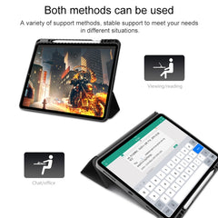 Mutural YASHI Series Ultra-thin TPU + PU Horizontal Flip Leather Case with Holder & Sleep / Wake-up Function & Pen Slot, For iPad Pro 12.9 inch (2020)