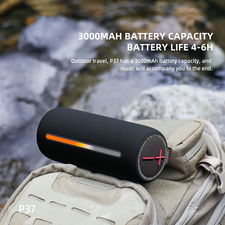 HOPESTAR P37 Outdoor Portable RGB Light Waterproof Wireless Bluetooth Speaker