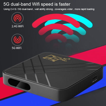 D9 PRO 2.4G/5G WIFI 4K HD Android TV Box, D9 PRO UK Plug, D9 PRO AU Plug, D9 PRO US Plug, D9 PRO EU Plug