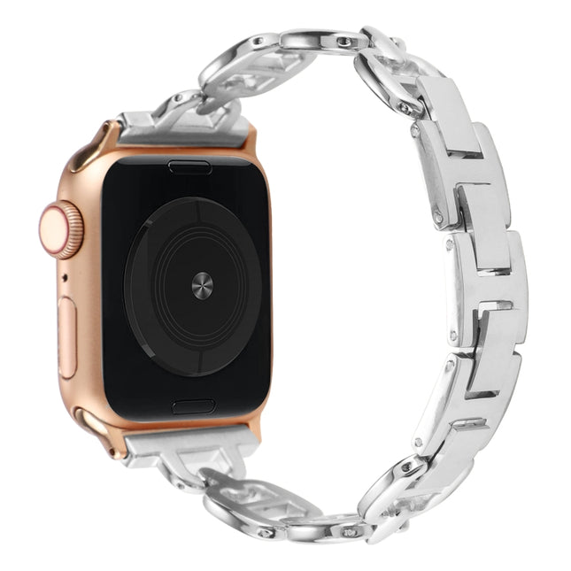 Steel Watch Band For Apple Watch Series, 7 45mm / 6&SE&5&4 44mm / 3&2&1 42mm, 7 41mm / 6&SE&5&4 40mm / 3&2&1 38mm