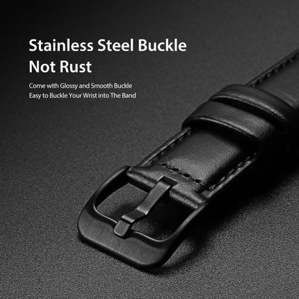 DUX DUCIS 22mm Genuine Leather Watch Band For Samsung Galaxy/Huawei/Honor/Xiaomi Watch, 22mm