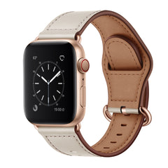 Genuine Leather Watch Band For Apple Watch Series, 7 45mm / 6&SE&5&4 44mm / 3&2&1 42mm, 7 41mm / 6&SE&5&4 40mm / 3&2&1 38mm