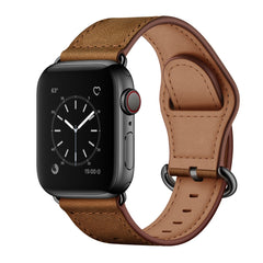 Genuine Leather Watch Band For Apple Watch Series, 7 45mm / 6&SE&5&4 44mm / 3&2&1 42mm, 7 41mm / 6&SE&5&4 40mm / 3&2&1 38mm