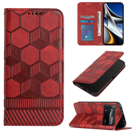 Football Texture Magnetic Leather Flip Phone Case, For Xiaomi Redmi Note 11T Pro, For Xiaomi Poco M4 5G, For Xiaomi Poco M4 Pro 4G, For Xiaomi Poco M4 Pro 5G