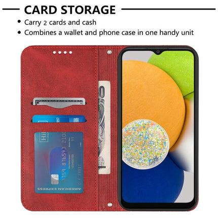 Football Texture Magnetic Leather Flip Phone Case, For Samsung Galaxy A03 164mm, For Samsung Galaxy A03 166mm, For Samsung Galaxy A03s 164mm India, For Samsung Galaxy A03s 165.8mm US Version