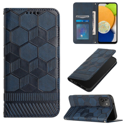 Football Texture Magnetic Leather Flip Phone Case, For Samsung Galaxy A03 164mm, For Samsung Galaxy A03 166mm, For Samsung Galaxy A03s 164mm India, For Samsung Galaxy A03s 165.8mm US Version