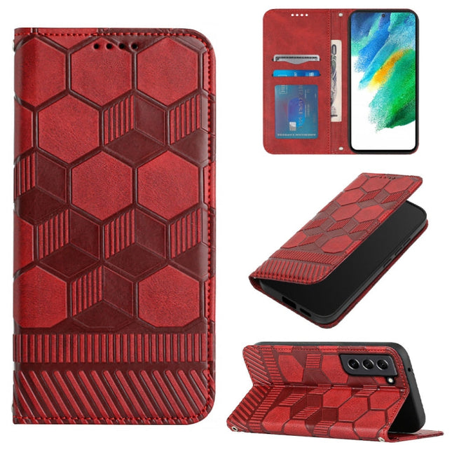 Football Texture Magnetic Leather Flip Phone Case, For Samsung Galaxy S21 FE, For Samsung Galaxy S22 5G, For Samsung Galaxy S22+ 5G, For Samsung Galaxy S22 Ultra 5G