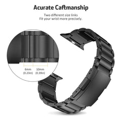 Titanium Alloy Watch Band For Apple Watch Series, 7 45mm / 6&SE&5&4 44mm / 3&2&1 42mm, 7 41mm / 6&SE&5&4 40mm / 3&2&1 38mm