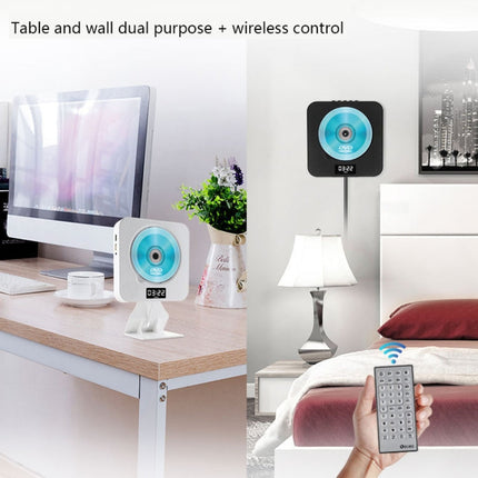 Kecag KC-608 Wall Mounted HD DVD Player Bluetooth CD Player, KC-608(White), KC-608(Blue), KC-608(Black), KC-608(Pink)