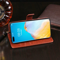 idewei Crazy Horse Texture Horizontal Flip Leather Case with Holder & Card Slots & Wallet
