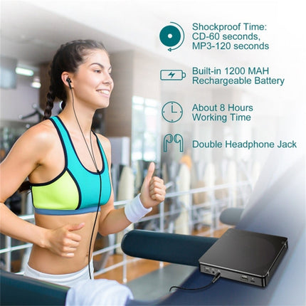 Kecag KC-708 Portable Retro Disc Album CD Player, Disc Album CD Player(Black)