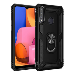 Shockproof TPU + PC Protective Case with 360 Degree Rotating Holder, For Galaxy A20s