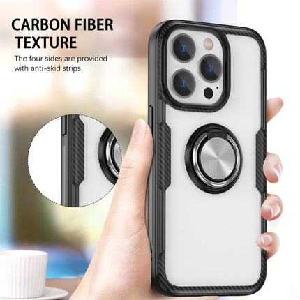Shockproof Transparent TPU + Acrylic Protective Phone Case with Ring Holder, For iPhone 14 Pro, For iPhone 14 Max, For iPhone 14