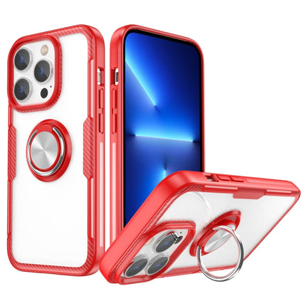 Shockproof Transparent TPU + Acrylic Protective Phone Case with Ring Holder, For iPhone 14 Pro, For iPhone 14 Max, For iPhone 14