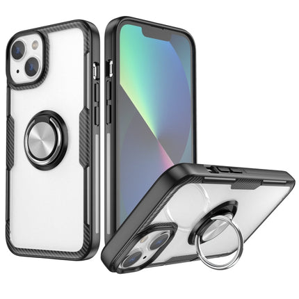 Shockproof Transparent TPU + Acrylic Protective Phone Case with Ring Holder, For iPhone 14 Pro, For iPhone 14 Max, For iPhone 14