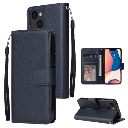 Multifunctional Horizontal Flip Leather Case with Three Card Slot, For iPhone 14, For iPhone 14 Plus, For iPhone 14 Pro