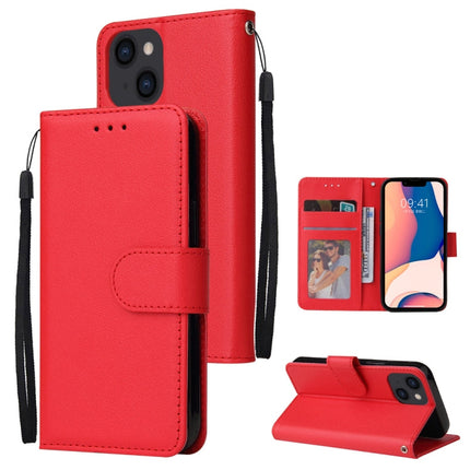 Multifunctional Horizontal Flip Leather Case with Three Card Slot, For iPhone 14, For iPhone 14 Plus, For iPhone 14 Pro