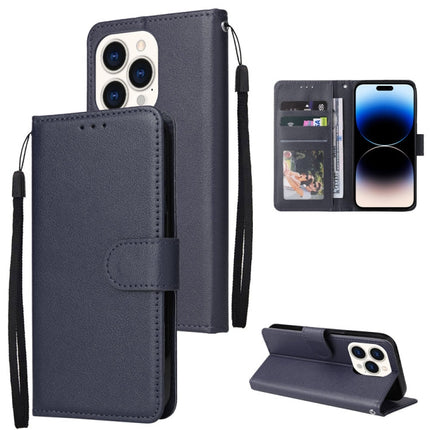Multifunctional Horizontal Flip Leather Case with Three Card Slot, For iPhone 14 Pro Max