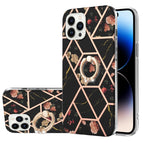 For iPhone 14 Pro / Black Flower