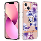For iPhone 14 Plus / Purple Begonia