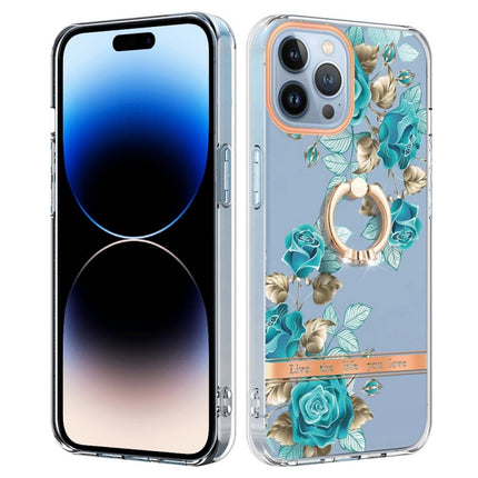 Ring IMD Flowers TPU Phone Case, For iPhone 14, For iPhone 14 Plus, For iPhone 14 Pro, For iPhone 14 Pro Max
