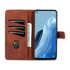 AZNS Skin Feel Calf Texture Flip Leather Phone Case, For OPPO Reno8 Lite