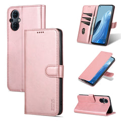 AZNS Skin Feel Calf Texture Flip Leather Phone Case, For OPPO Reno8 Lite