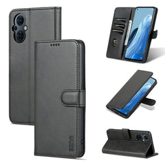 AZNS Skin Feel Calf Texture Flip Leather Phone Case, For OPPO Reno8 Lite