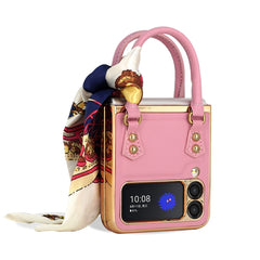 Handbag Design Leather + PC Phone Case, For Samsung Galaxy Z Flip3 5G