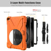 360 Degree Rotation Silicone Protective Cover with Holder & Hand Strap & Long Strap & Pencil Slot, For iPad Mini 5, For iPad Pro 10.5